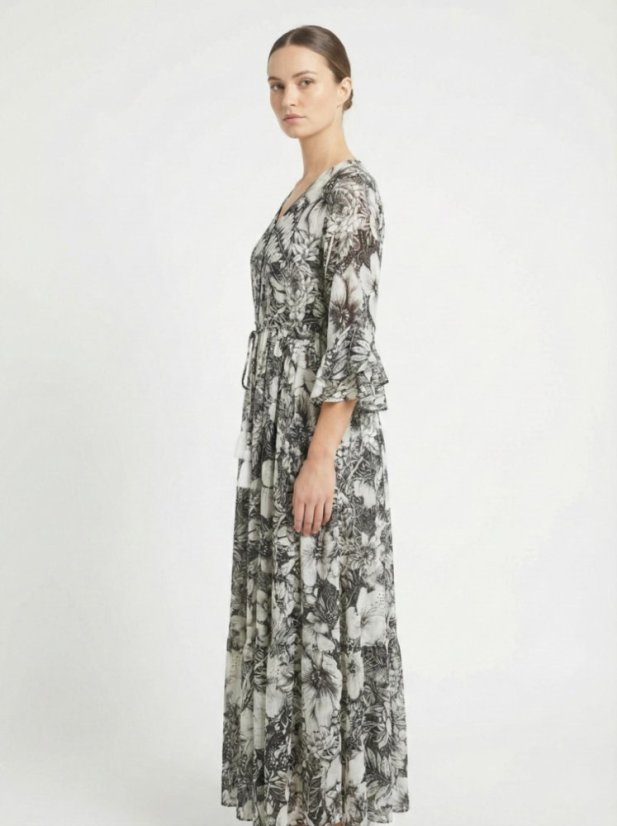 Aqua de Flores - Maxi šaty