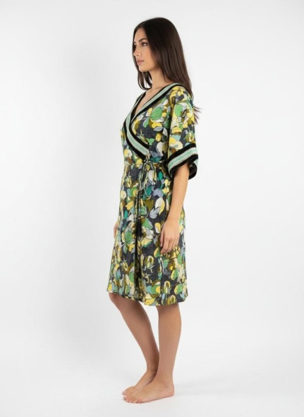 Flora Imperialis - Šaty v kimonovom strihu