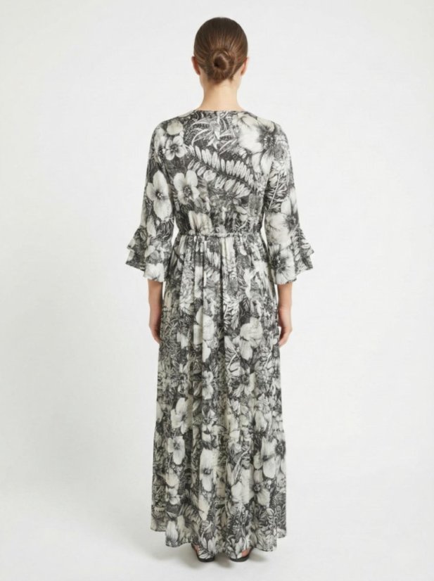 Aqua de Flores - Maxi šaty