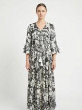 Aqua de Flores - Maxi šaty