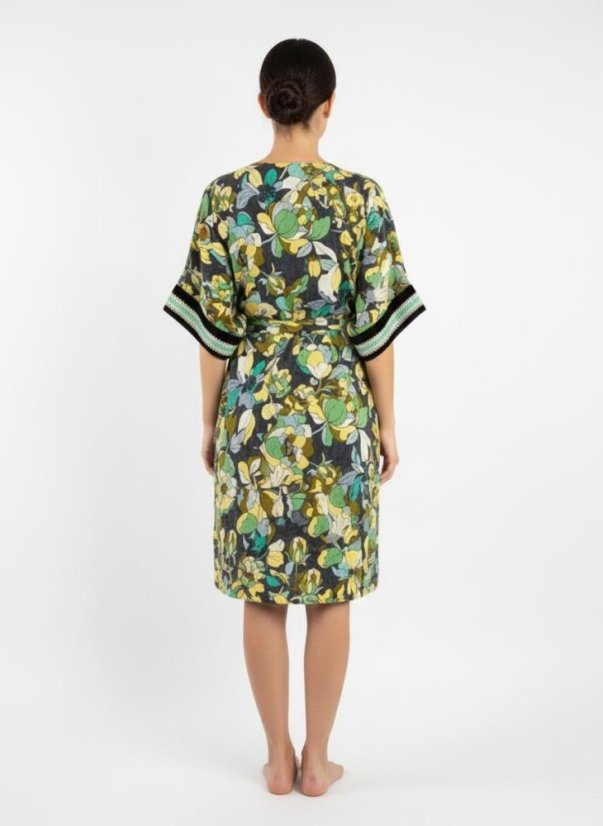 Flora Imperialis - Šaty v kimonovom strihu